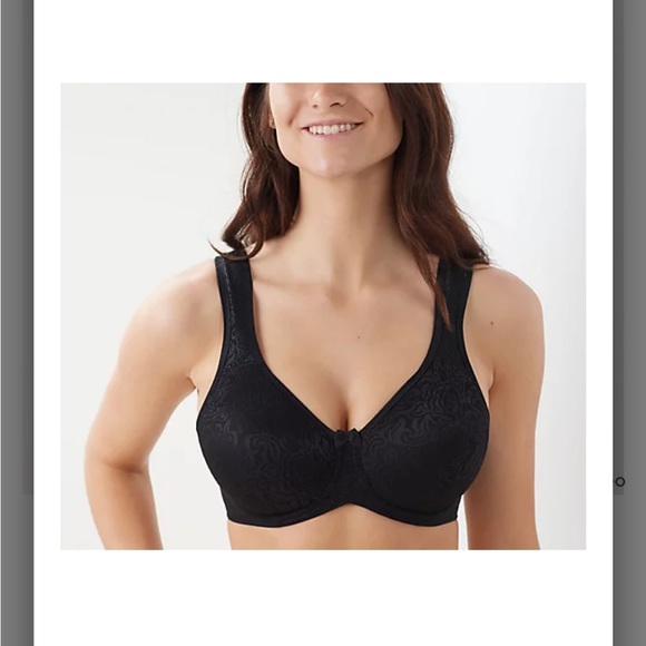 Breezies Wild Rose Seamless Underwire Support Bra. Beige size 40DD. Like new - Picture 6 of 6